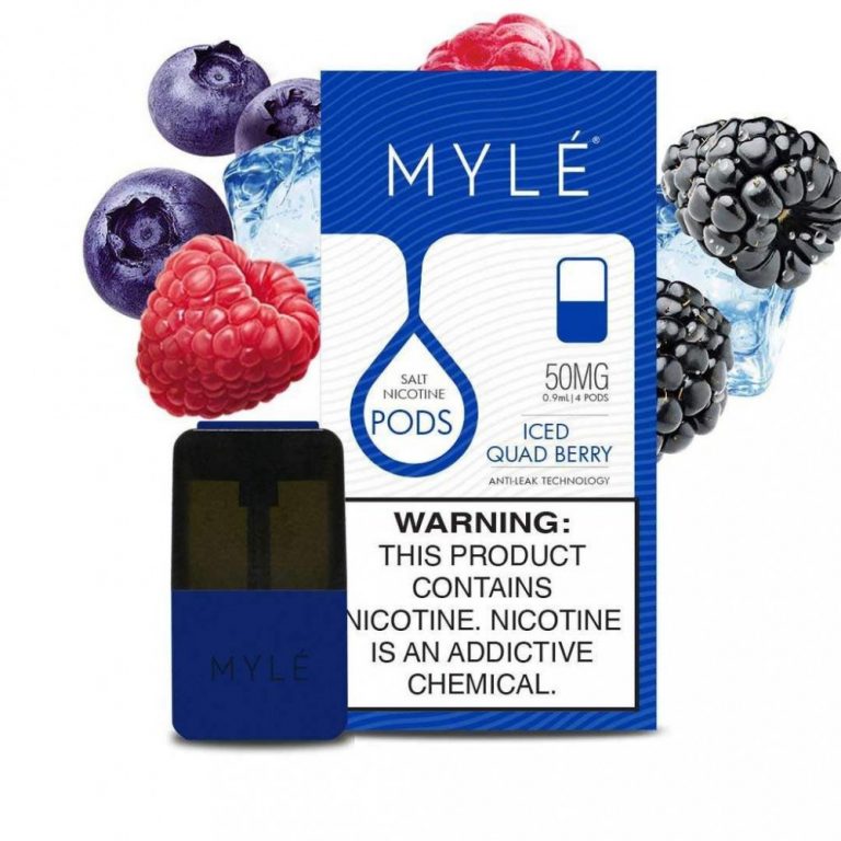 MYLE SALT NICOTINE PODS ICED QUAD BERRY